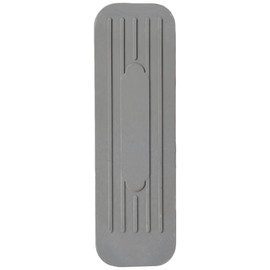 Merriway BH02509 Heavy Duty Non-Slip Rubber Door Wedge Stopper 120 x 20 x 35mm Grey