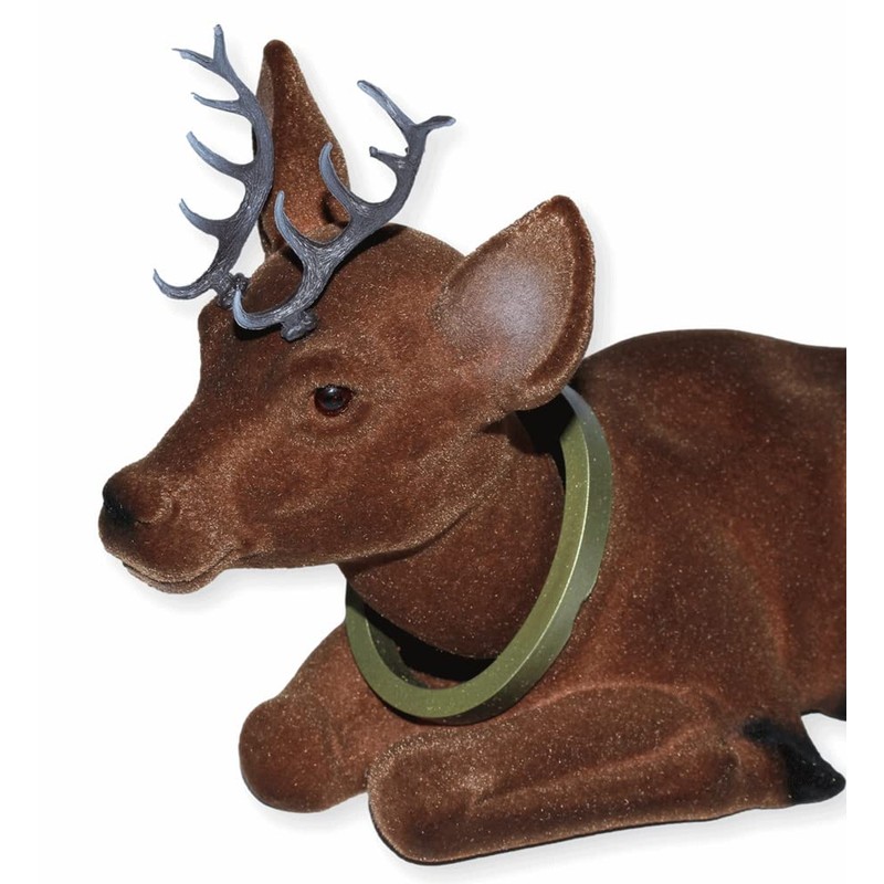 RAKSO Bobble Figurine Deer Large Nodding Toy Lying Down Height