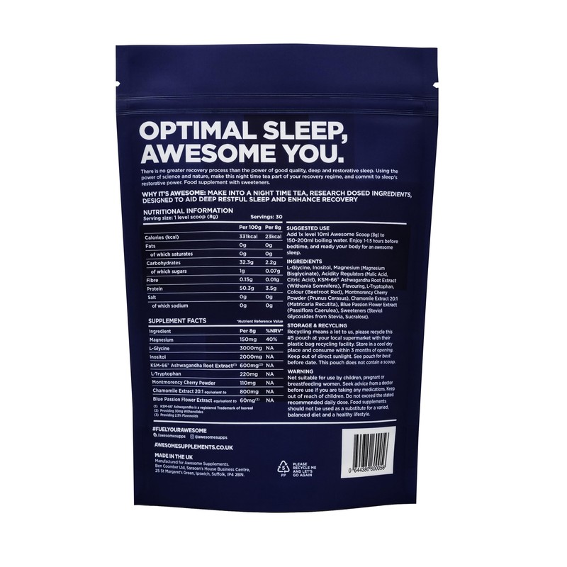 Awesome Supplements - Awesome Sleep Recovery Formula with Magnesium, Ashwagandha