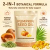 Pumpkin Seed Oil with Saw Palmetto,Daily Wellness Support, 180 Softgels