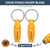 Demcigar Cigar Punch, Sharp Cutter Punch with Key Chain, Mini