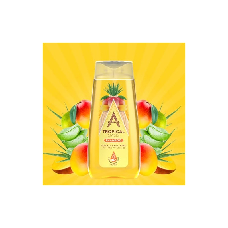 Astonish Tropical Shampoo with Pro-Vitamin B5, 400ml