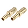 X AUTOHAUX 2 Pcs 14mm -10mm Straight Shaped Barb Brass