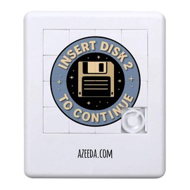 Azeeda 'Insert Disk 2 To Continue' Sliding Puzzle (PZ00036751)