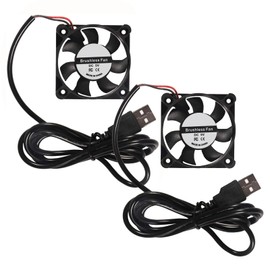 DIANN 2pcs 5010 Cooling Fan DC 5V 3D Printer Fan 50x10mm USB Fan for RepRap i3 CR-10 and Other Small Appliances Repair Replacement
