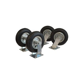 4-Pack Set of 8" Air Casters (2 Fixed and 2 Swivel)