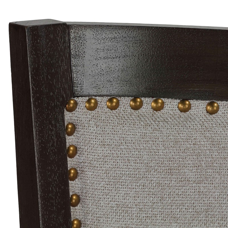 Cortesi Home Ferne Solid Wood Swivel Counter Stool, 24" Gray