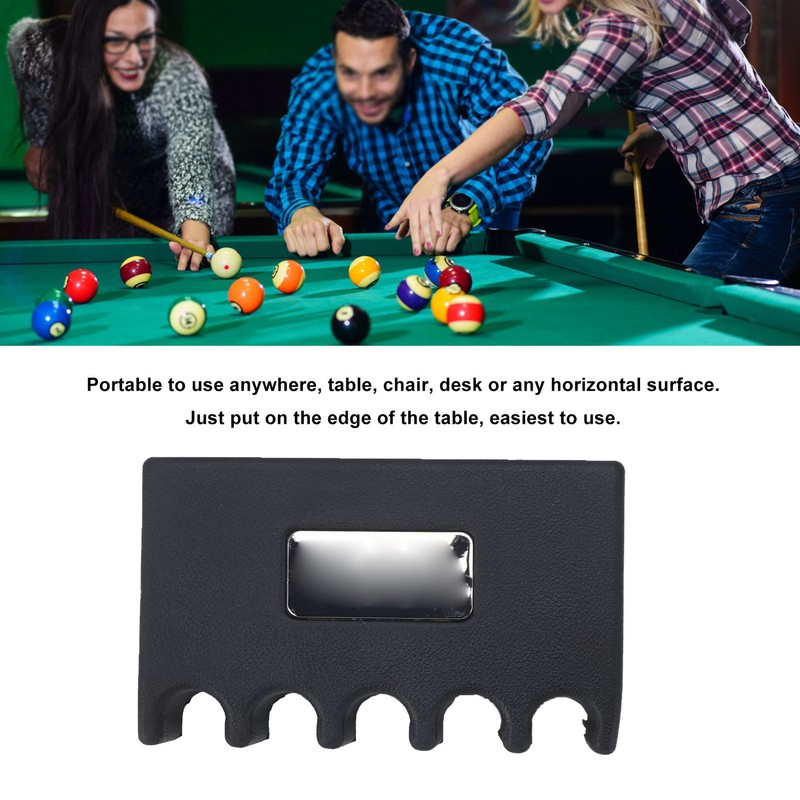 5 Holes Cue Holder Anti Slip Portable Cue Rest Cue