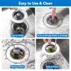 Fozite Upgraded 3-in-1 Kitchen Sink Drain Strainer, Stainless Steel Pop