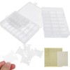150Pcs Sewing Floss Bobbins Winding Plate Stitch Organizer Set Embroidery