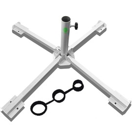 Foldable Portable Beach Umbrella Stand-Portable Patio Umbrella Base Holder,Outdoor Sunshade Anchor Size PLUS Thickened,Rust Free Tempered Iron Umbrella Stand for Courtyard,Swimming Pool,Beach,Grass