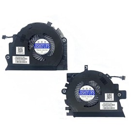 JISHIYUFS Replacement for CPU+GPU Cooling Fan for HP Zbook 15-G3 Series Laptop 848251-001 848252-001 0FGGT0000H DFS2000054R0T 0FGGU0000H DFS531005PL0T DC28000GVFFF 0 DC5V 0.5 A