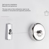 Retractable Clothesline 304 Stainless Steel Safety Auto Retraction Double Pulley