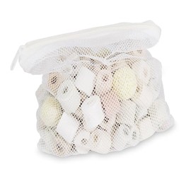 POPOSOAP Bio Ceramic Rings 500g, Filter Media Fish Tank Koi Pond Filter Media in Mesh Bag, Pond Filter Media for Outdoor Ponds