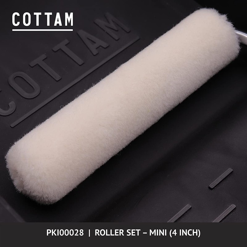 COTTAM Mini Paint Roller and Tray Set | Mini Small