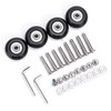 OwnMy 40mm x 18mm Luggage Suitcase Replacement Wheels, Rubber Swivel