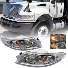 YLT Auto Headlights Pair For 2002-2019 International Truck 4100 4200 4300 4400 8500 8600
