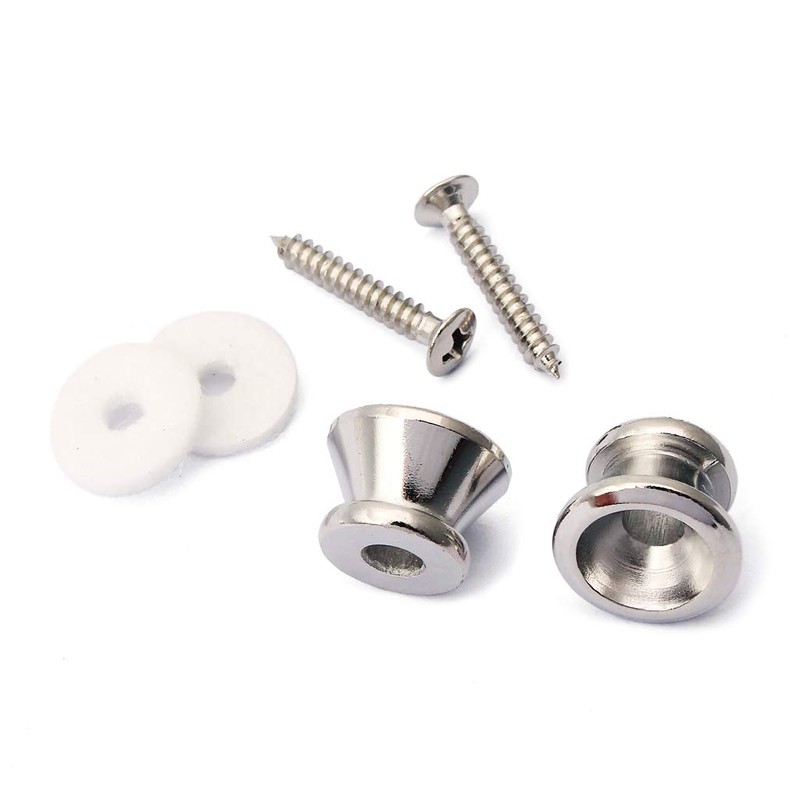 Alnicov Guitar Strap Buttons Pins Metal End, Strap Locks For