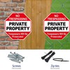 ANLEY Private Property Aluminum Warning Sign, Trespassers Will Be Prosecuted