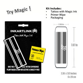 INKARTLINK semi-permanent temporary tattoos, realistic arm tattoos, waterproof and non-reflective, exquisite packaging, unique design (Armband 5)