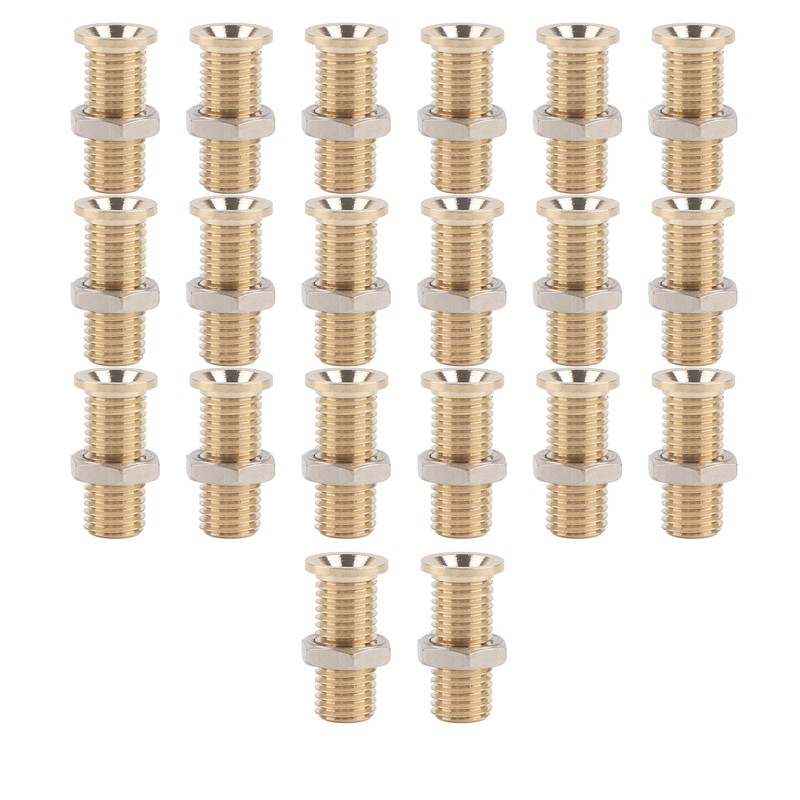20Set 21.140 4mm Panel Banana Socket Copper Female Gold Plated