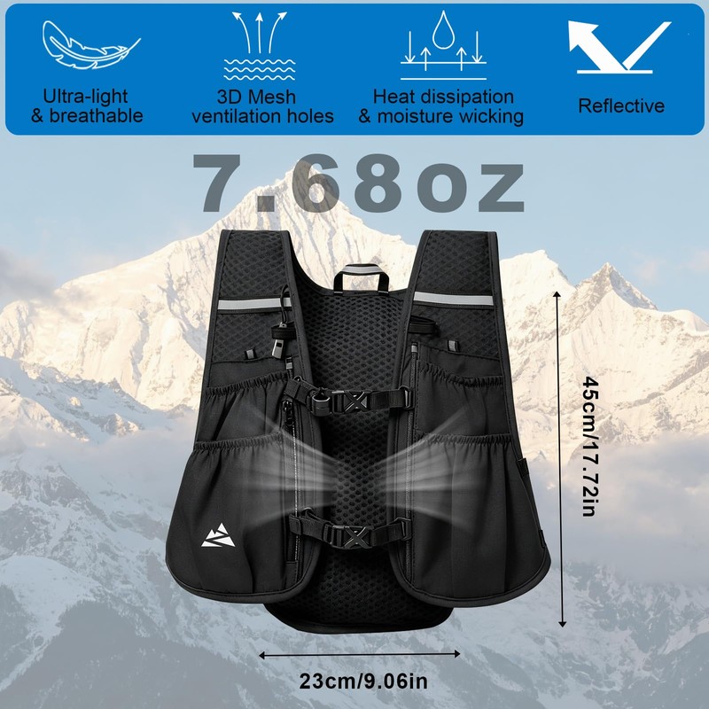 Running Hydration Vest Backpack for Women Men, Lightweight Hydration Backpack