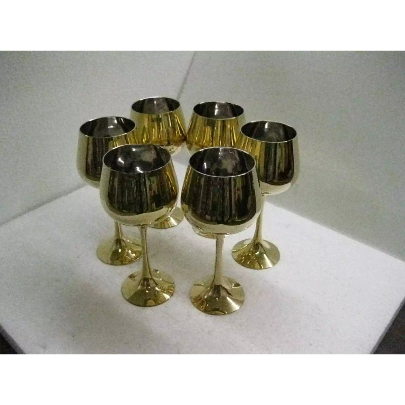 1 Brand New Brass Wine Cup Goblets