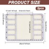 BENECREAT 2Pcs Felt Beading Mat, Rectangle Felt Bead Design Boards