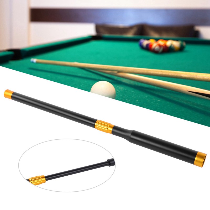 Aluminum Billiards Pool Cues Extension Rod Telescopic Stretch Snooker Accessories(Golden