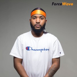 Black Lives Matter Durag Silky Durag para hombres Designer Do Rag (S-Wave Check 1Pcs-11)