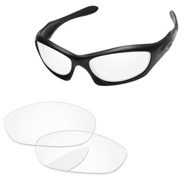 PapaViva Lens Replacement for Oakley Monster Dog, Crystal clear, non-polarised.