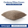 OTOSTAR Corduroy Decorative Throw Pillow Covers 22x22 Inch Super Soft