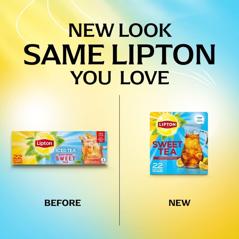 Lipton Southern Sweet Tea Iced Tea Drink Mix 22 Family