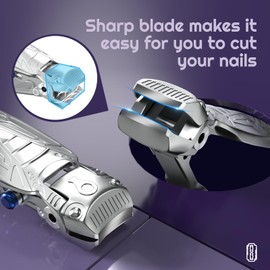 Nail Clippers for Thick Nails,SZQHT Large Toenail Clippers for Men and Women, Heavy Duty Fingernail Clipper, Anti-Splash Design, Thick Toenail Clipper for Seniors, Nail File Included