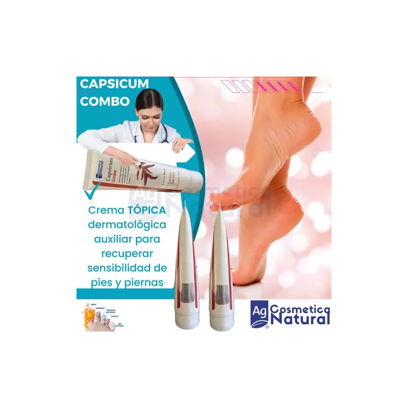 Pack 2 Cremas Para Neuropatia Diabetica Capsicum Para Ardor