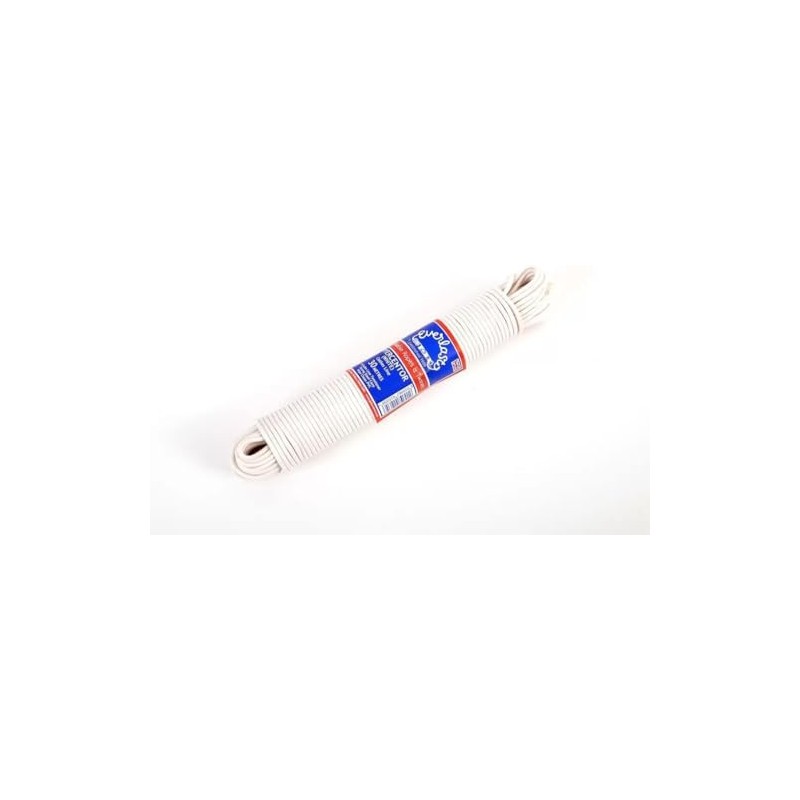 Quality Everlasto Premium 'Wyercentor' White Clothes/Washing Line 3.5mm x 25M