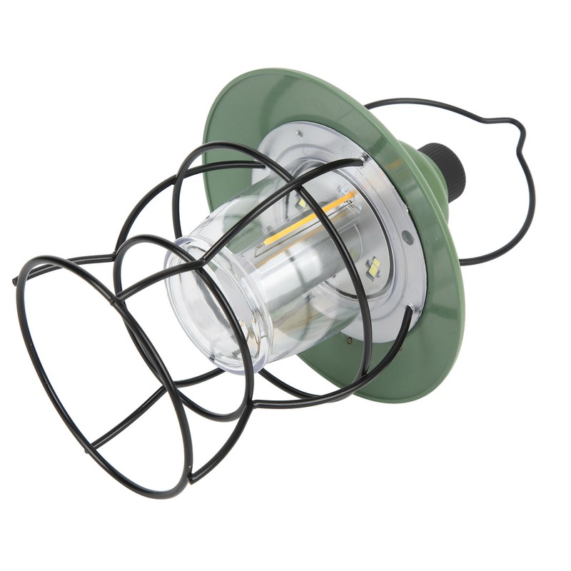 LED Camping Light Retro Style Rechargeable 3 Stepless Dimming Modes