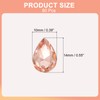sourcing map 80Pcs 10 x 14 mm Teardrop Rhinestones Acrylic