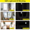 FADOTY 100% Blackout Curtains for Bedroom 118" x 57" Portable