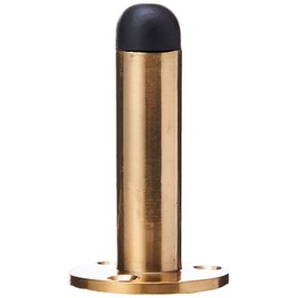 Merriway® BH01611 63mm (2.1/2 inch) Wall Mounted Pillar Door Stop Stopper - Polished Brass