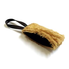 Church Products UK Dog Training Treat Bag Obedience Retrieve Furry Long Prey Dummy With Sewn In Squeaker 7" x 4" In (Brown)