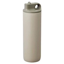 Kinto Active Tumbler 27.2 oz Sand Beige / φ3.2 x H10.7 inch Straw-Type Spout BPA Free/Great for Sports Exercising Gym Fitness Training/Vacuum Insulated Keep Drinks Cold for 6hours