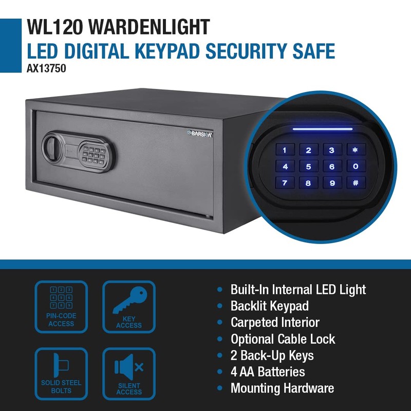 Barska 1.2 Cu. Ft Digital Keypad Safe – LED Interior