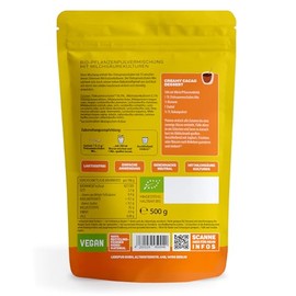 Lebepur Organic psyllium husks mix 500 g, cultures complex with 100 billion cfu/g - bacterial strains without inulin, with lactic acid cultures, high fibre content 82 g per 100 g