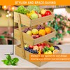mobzio Fruit Basket for Kitchen Counter, 3 Tier Fruit Stand,