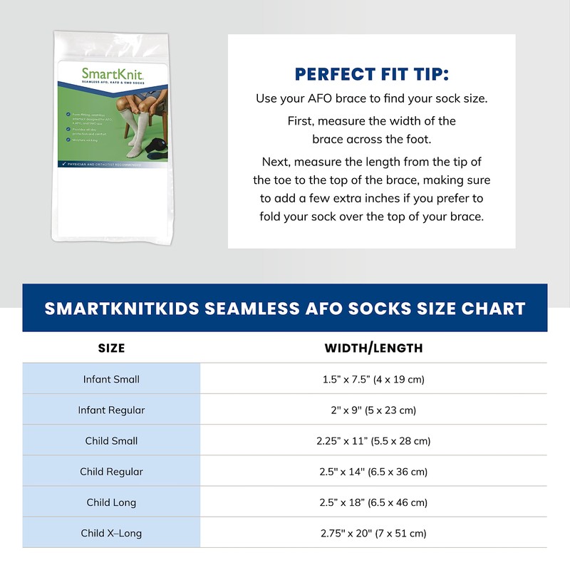 SMARTKNIT Kids Seamless AFO Interface Socks (Pink, Child Regular)