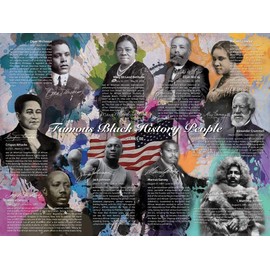 777 Tri-Seven Entertainment Famous Black History People Poster Series 02, 24x18, Multicolor