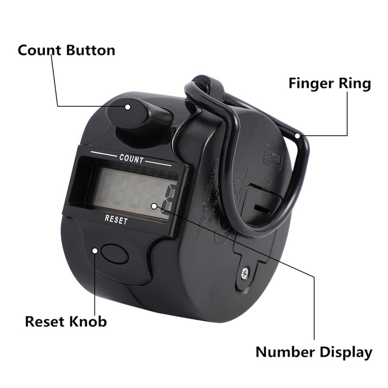 iplusmile Finger Counter Mechanical Manual Counter 5 Digit Counter Executor