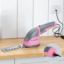 WORKPRO Cordless Grass Shear Shrubbery Trimmer 2-IN-1 Hedge Shears/Grass Cutters