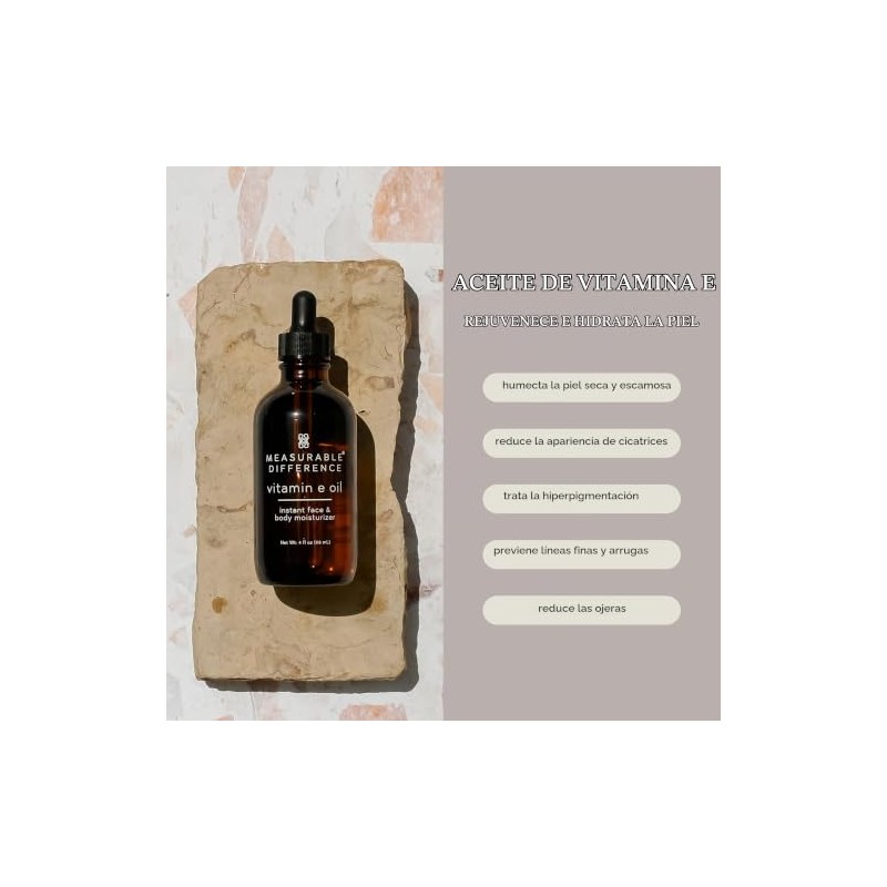 Aceite corporal y facial de Vitamina e
